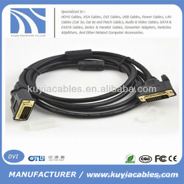 wholesale 5FT DVI-D 24+1 Cable For D-VHS DVD LCD HDTV PC 1080P male to male